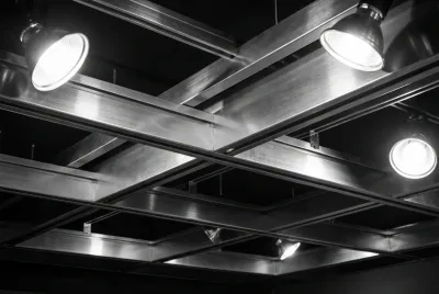 Miniature d'une ossature métallique de plafond pour rénovation.