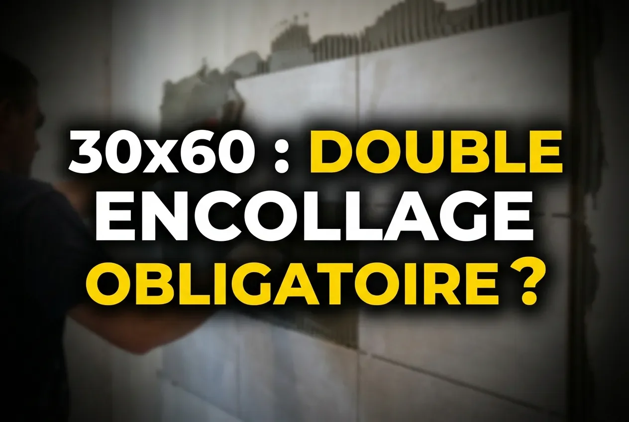 Miniature : Le double encollage est-il obligatoire pour le format 30x60 ?